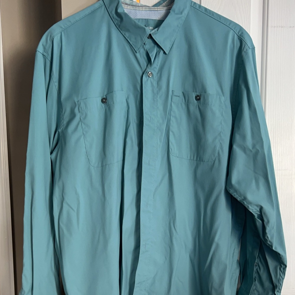 Teal Button-Up Shirt